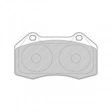 Ferodo DS 3000 brake pads front for Abarth 500 / 595 / 695 1.4 (312.AXF11) 08.08 -  Brembo caliper