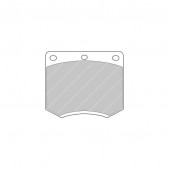 Bremsbeläge Ferodo DS2500 vorne für AC ME 3000 3.0 E,M 01.75 - 12.81 Bremssattel LUCAS/TRW