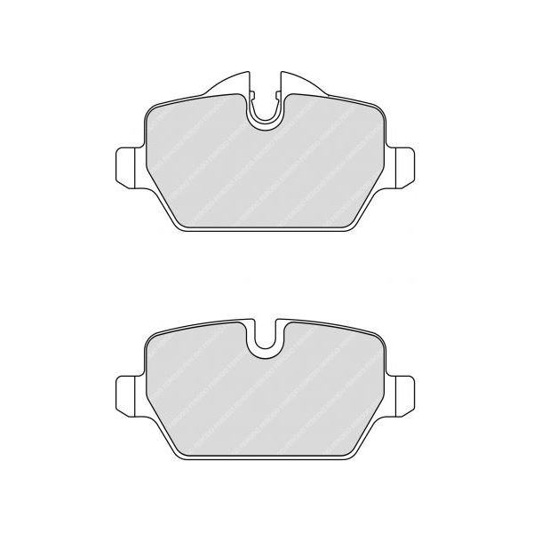 Pastiglie di Freno Ferodo DS2500 Posteriore BMW Serie 1 - F-CP1806H - FCP1806H - 3661768323823