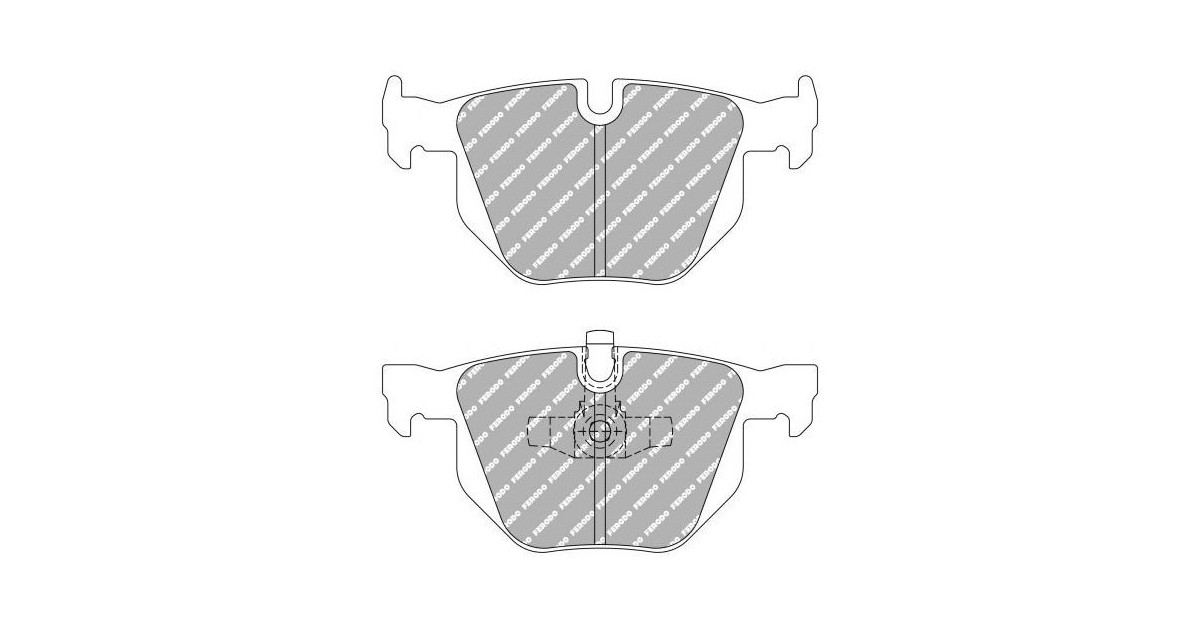Ferodo DS 2500 brake pads rear for BMW 3 Series 325d 3.0 03.10 -  caliper ATE