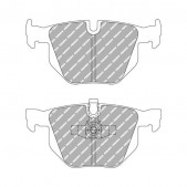 Ferodo DS 2500 brake pads rear for BMW 3 Series 325d 3.0 03.10 -  caliper ATE