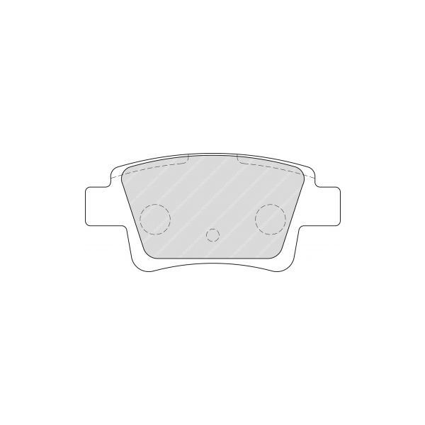 Bremsbeläge Ferodo DS2500 Hinten Fiat Grande Punto - F-CP1858H - FCP1858H - 3661768426715