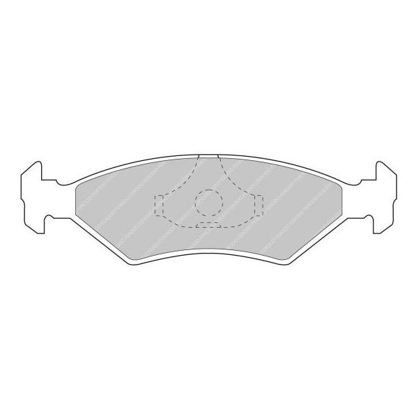 Ferodo DS2500 Front Brake Pads Ford Fiesta XR2I / XR3 / RS Turbo - F-CP206H - FCP206H - 3661768068533