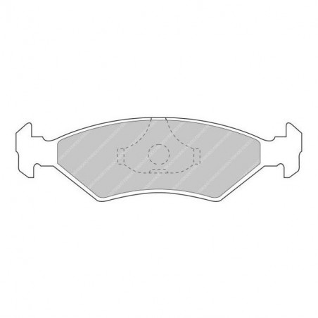 Plaquettes de frein Ferodo DS3000 arrière pour FERRARI 208 2.0 (Turbo) GTB, GTS 16V 01.82 - 12.88 étrier ATE