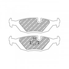 Plaquettes de frein Ferodo DS2500 arrière pour BMW 3 Series 316 / 316i / 316i 1.8 11.82 - 12.91 étrier ATE
