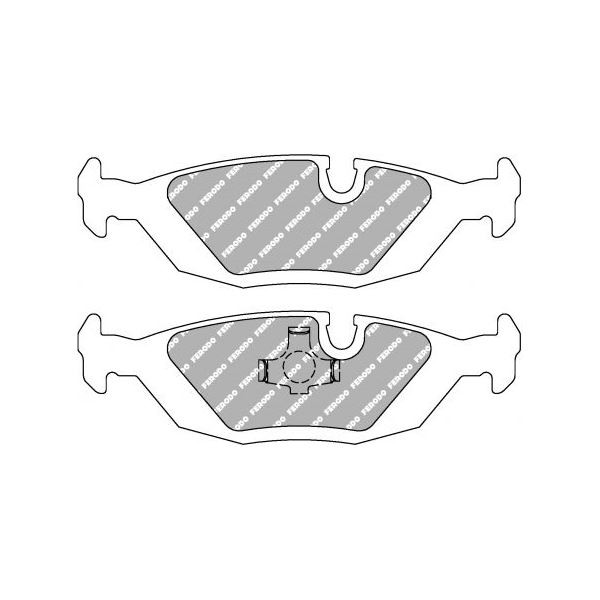 Bremsbeläge Ferodo DS2500 Hinten BMW E30 - F-CP296H - FCP296H - 3661768068595