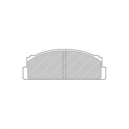 Ferodo DS 2500 brake pads front for AUTOBIANCHI A 111 1.4 08.69 - 11.72 caliper BENDIX