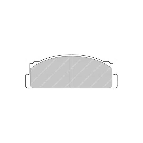 Ferodo DS2500 Front Brake Pads Fiat 127 / Autobianchi A 112 Abarth - F-CP29R - FCP29R - 3661768068625