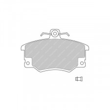 Ferodo DS 3000 brake pads front for ABARTH Ritmo 125 TC 2.0 11.81 - 12.87 caliper LUCAS/TRW