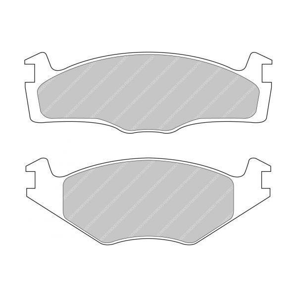 Bremsbeläge Ferodo DS2500 Avant Volkswagen Golf 2 GTI 16S - F-CP392H - FCP392H - 3661768068854