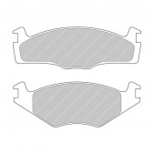 Plaquettes de frein Ferodo DS3000 avant pour SEAT Cordoba 1.8 i 02.93 - 06.99 étrier KELGATE