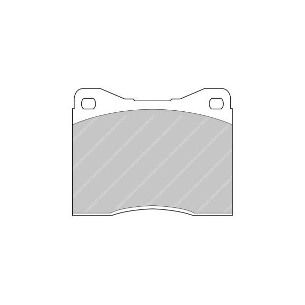 Bremsbeläge Ferodo DS2500 Avant Ford Sierra Cosworth 2 Radantrieb - F-CP399R - FCP399R - 3661768068908