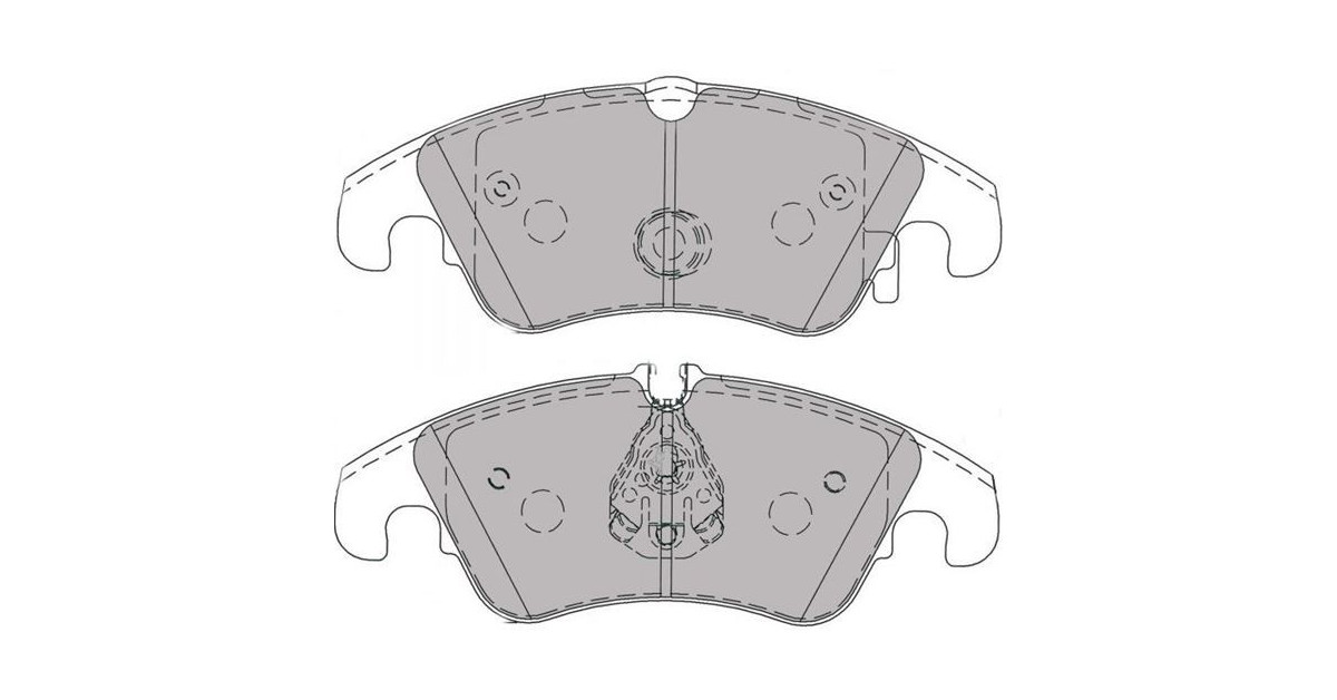 Plaquettes de frein Ferodo DS2500 avant pour AUDI A4 2.0 Tdi Quattro 01.08 -  étrier LUCAS/TRW