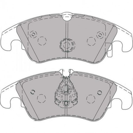 Plaquettes de frein Ferodo DS2500 avant pour AUDI A4 2.0 Tdi Quattro 01.08 -  étrier LUCAS/TRW