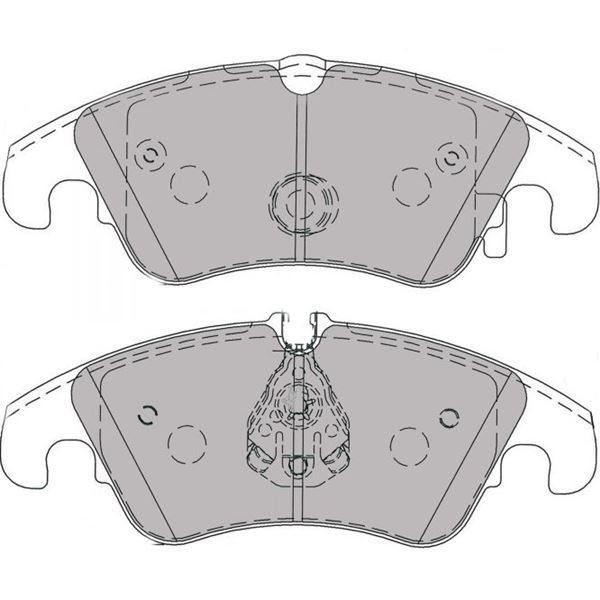 Bremsbeläge Ferodo DS2500 Vorne Ford Focus RS MK2 - F-CP4044H - FCP4044H - 3661768274859
