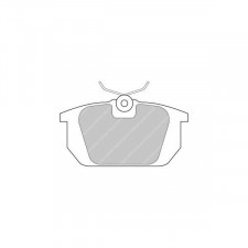 Ferodo DS 2500 brake pads rear for ALFA ROMEO 145 1.4 09.94 - 09.96 caliper LUCAS/TRW