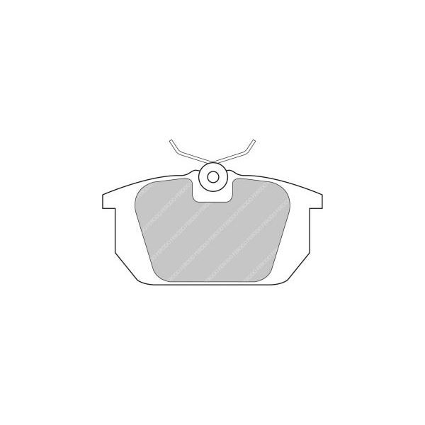 Bremsbeläge Ferodo DS2500 Hinten Alfa Romeo 155 / Fiat Uno Turbo - F-CP409H - FCP409H - 3661768068984