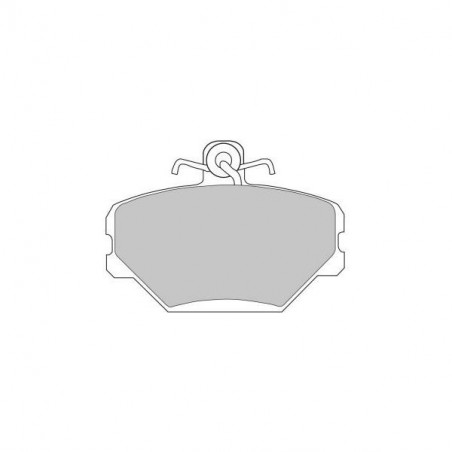 Plaquettes de frein Ferodo DS3000 avant pour FIAT Tempra 1.4 05.90 - 07.96 étrier LUCAS/TRW