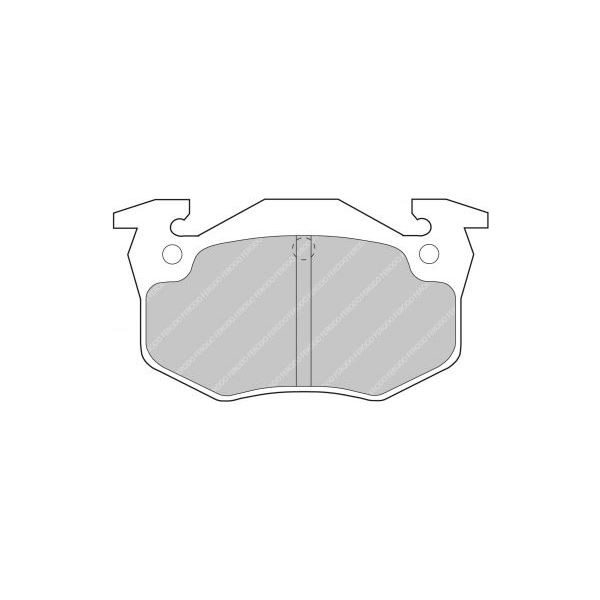 Bremsbeläge Ferodo DS4003 Hinten Peugeot 205 / 309 / Citroën Saxo / Renault Clio - F-CP558H - FCP558H - 3661768069189