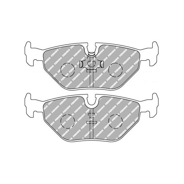 Bremsbeläge Ferodo DS2500 Hinten BMW M3 E30 / E36 / Z3 - F-CP578H - FCP578H - 3661768069240