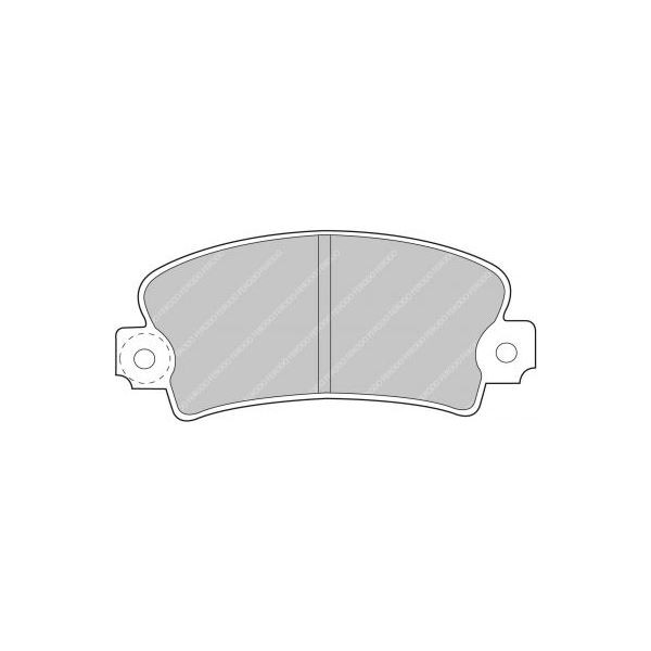 Bremsbeläge Ferodo DS2500 Avant Renault R5 / Citroën Visa / Fiat Ritmo - F-CP72H - FCP72H - 3661768069578