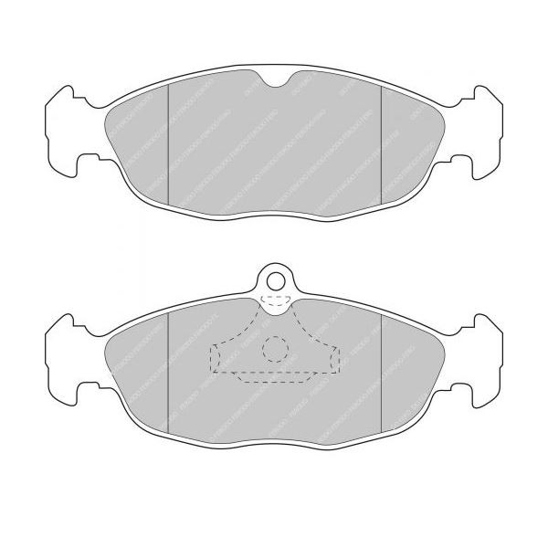 Plaquettes de Frein Ferodo DS2500 Avant Opel Corsa A - B / Astra F - F-CP732R - FCP732R - 3661768069608