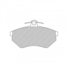 Plaquettes de frein Ferodo DS3000 avant pour AUDI 80 1.3 10.79 - 08.86 étrier LUCAS/TRW