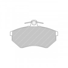 Bremsbeläge Ferodo DS2500 vorne für AUDI 100 1.8 09.82 - 09.88 Bremssattel LUCAS/TRW