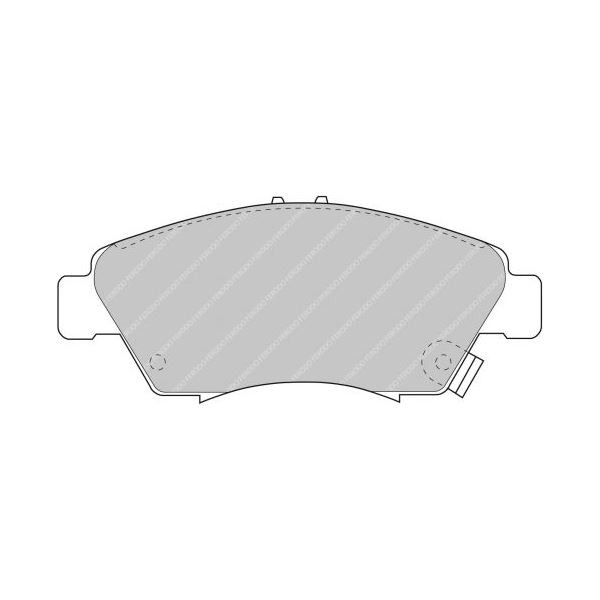 Bremsbeläge Ferodo DS2500 Avant Honda Civic / CRX - F-CP776H - FCP776H - 3661768069707