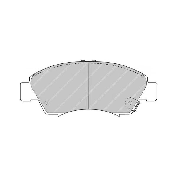 Pastiglie Freno Ferodo DS2500 Anteriore Honda Civic / CRX - F-CP777H - FCP777H - 3661768069721
