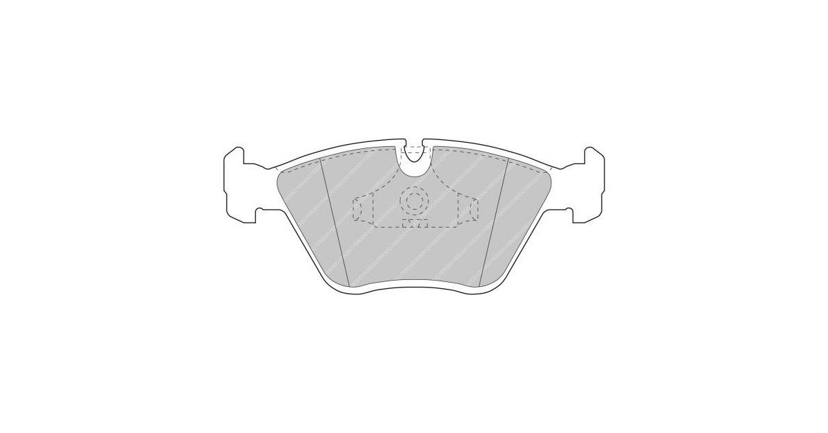 Ferodo DS 2500 brake pads front for BMW M3 3.0 3/C 24V M3 09.90 - 03.95 caliper ATE