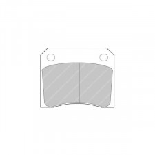 Ferodo DS 2500 brake pads rear for AC 428 4.1 01.67 - 12.74 caliper LUCAS/TRW