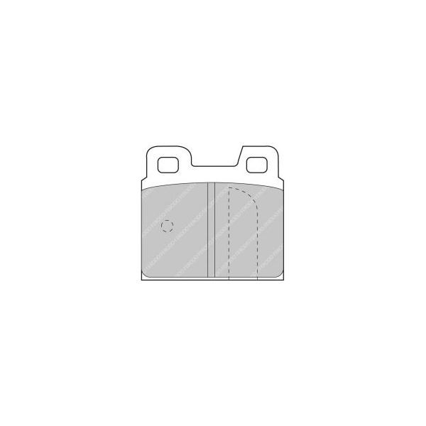 Bremsbeläge Ferodo DS2500 Hinten Alfa Romeo Alfetta GTV 6 1975 - F-CP93H - FCP93H - 3661768070178