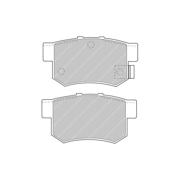 Bremsbeläge Ferodo DS2500 Hinten Honda S2000 - F-CP956H - FCP956H - 3661768070215