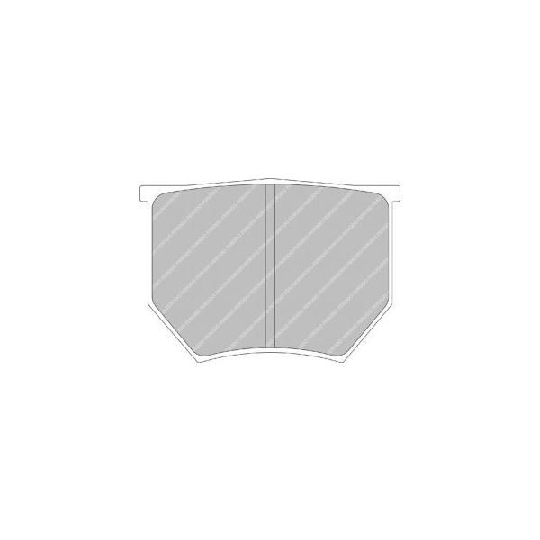 Bremsbeläge Ferodo DS2500 Bremssattel AP Racing  - F-RP202H - FRP202H - 3661768438879