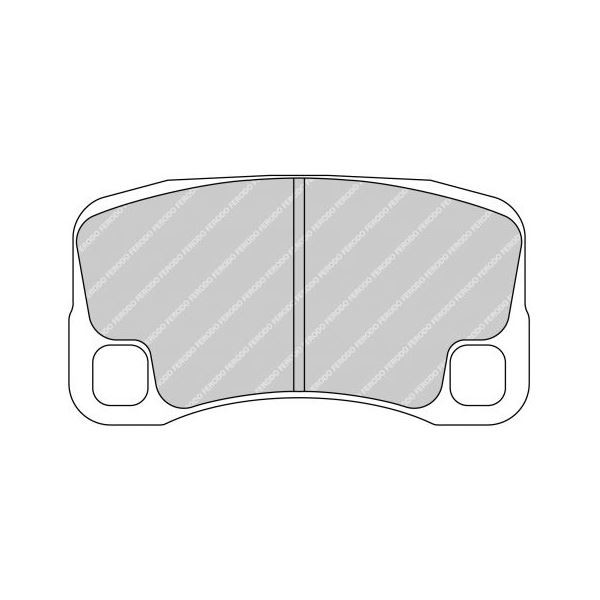 Plaquettes de Frein Ferodo DS2500 Etrier ATE Porsche 997 - F-RP3095H - FRP3095H - 3661768322000