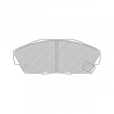 Ferodo DS 2500 brake pads front for ACURA Integra 1.6-1.7-1.8 L 01.90 - 12.93 caliper AKEBONO