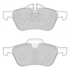 Plaquettes de frein Ferodo DS3000 avant pour MINI MINI (R50) 1.4 One  - ATE Front 04.03 - 10.06 étrier ATE