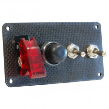 Pack Démarage 2 Accessoires Plaque Carbone Véritable Interrupteurs + Boutons