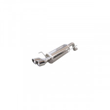 InoxCar Stainless Steel Rear Exhaust Fiat Punto Evo 1.4 Turbo After 2010 2x80mmXRace
