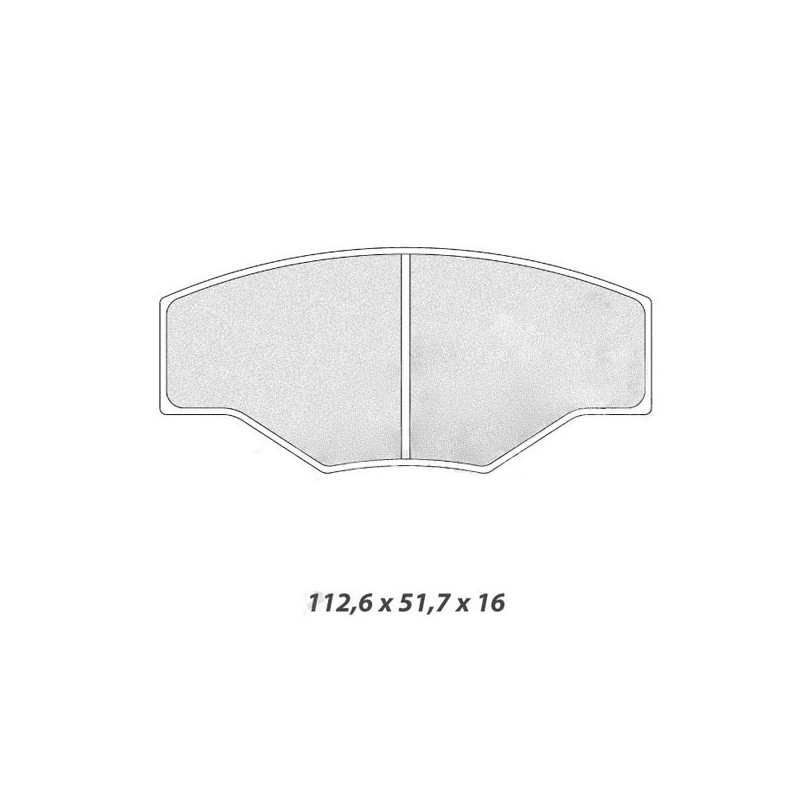 Targhetta di Freno Carbonio lorenese RC8 106 Gruppo A - CL-5003W48T16RC8 - 5003W48T16 RC8 - 3661768452738