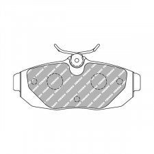 Plaquettes de frein Ferodo DS2500 arrière pour FORD Mustang 4.0 V6 12.04 -  étrier LUCAS/TRW