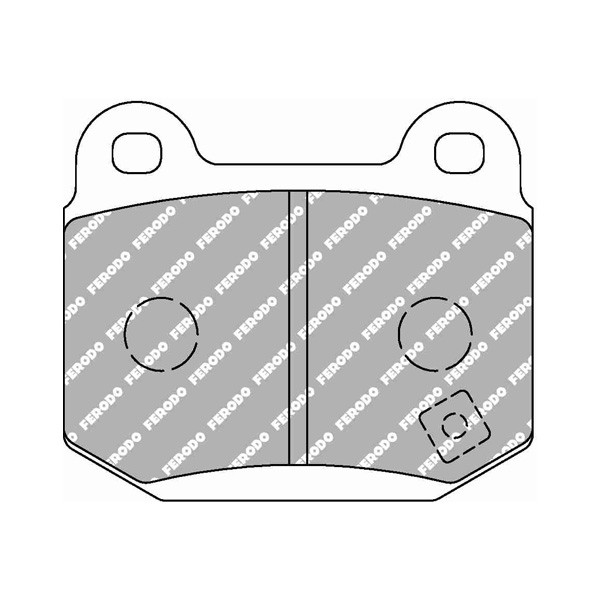 Pastiglie di Freno Ferodo D2500 Posteriore Subaru WRX / STI Dopo il 2002 - F-CP1562Z - FCP1562Z - 3661768454787
