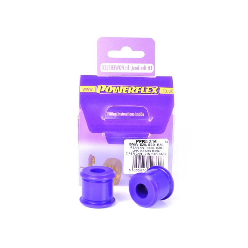 Silent Bloc POWERFLEX Arrière Anti-Roulis Bras Anti-Roulis BMW E30 (2 Pièces) - PF-R5316-2 - PFR5-316 - 5055676528698