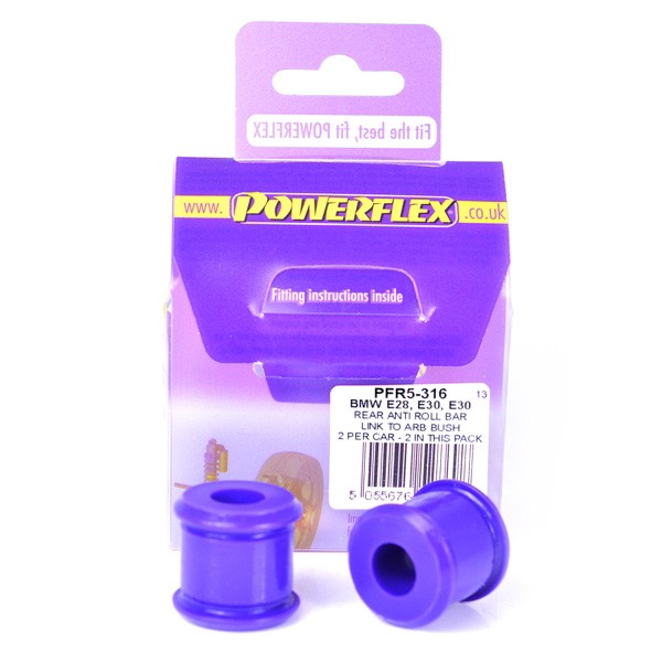Silent Bloc POWERFLEX Arrière Anti-Roulis Bras Anti-Roulis BMW E30 (2 Pièces) - PF-R5316-2 - PFR5-316 - 5055676528698