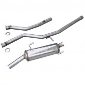 Ligne Groupe N INOXCAR Inox 54mm PEUGEOT 206 s16 double sonde