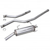 Ligne Groupe N INOXCAR Inox 54mm PEUGEOT 206 s16 double sonde