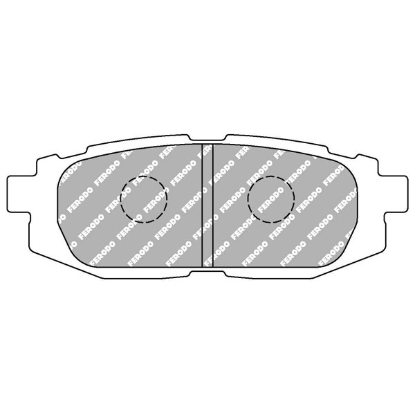 Plaquettes de Frein FERODO DS2500 Arrière Subaru / Toyota - F-CP4187H - FCP4187H - 3661768464809