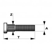 Colonnetta di Ruote SUBARU / NISSAN 12x125mm 67mm