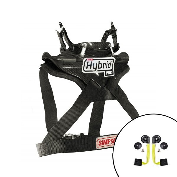 Système HYBRID SIMPSON PRO SLIDE LITE Quick Release FIA Clips Hans - SI-HYBRID-PLQ.S - AF013SML-QUICK